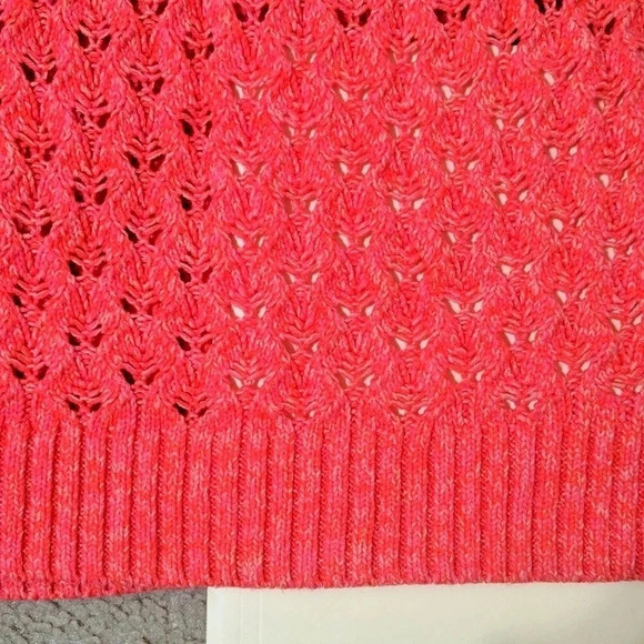 Loft Pink Long Sleeve Cable Knit Pullover Sweater, Size S - Picture 8 of 10